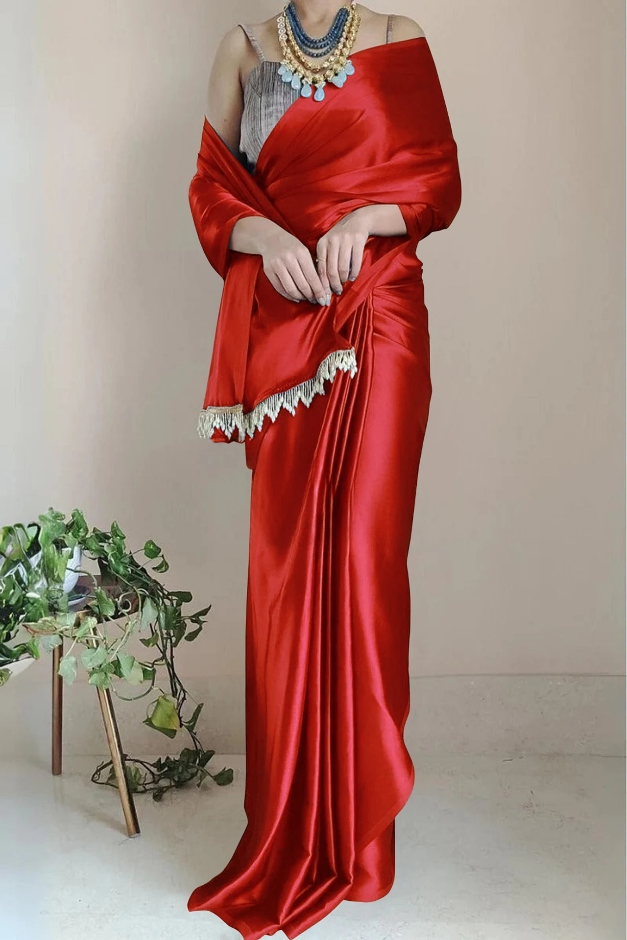 Satin Saree Outfits on Flipkart That Give You That Effortless Elegant Look