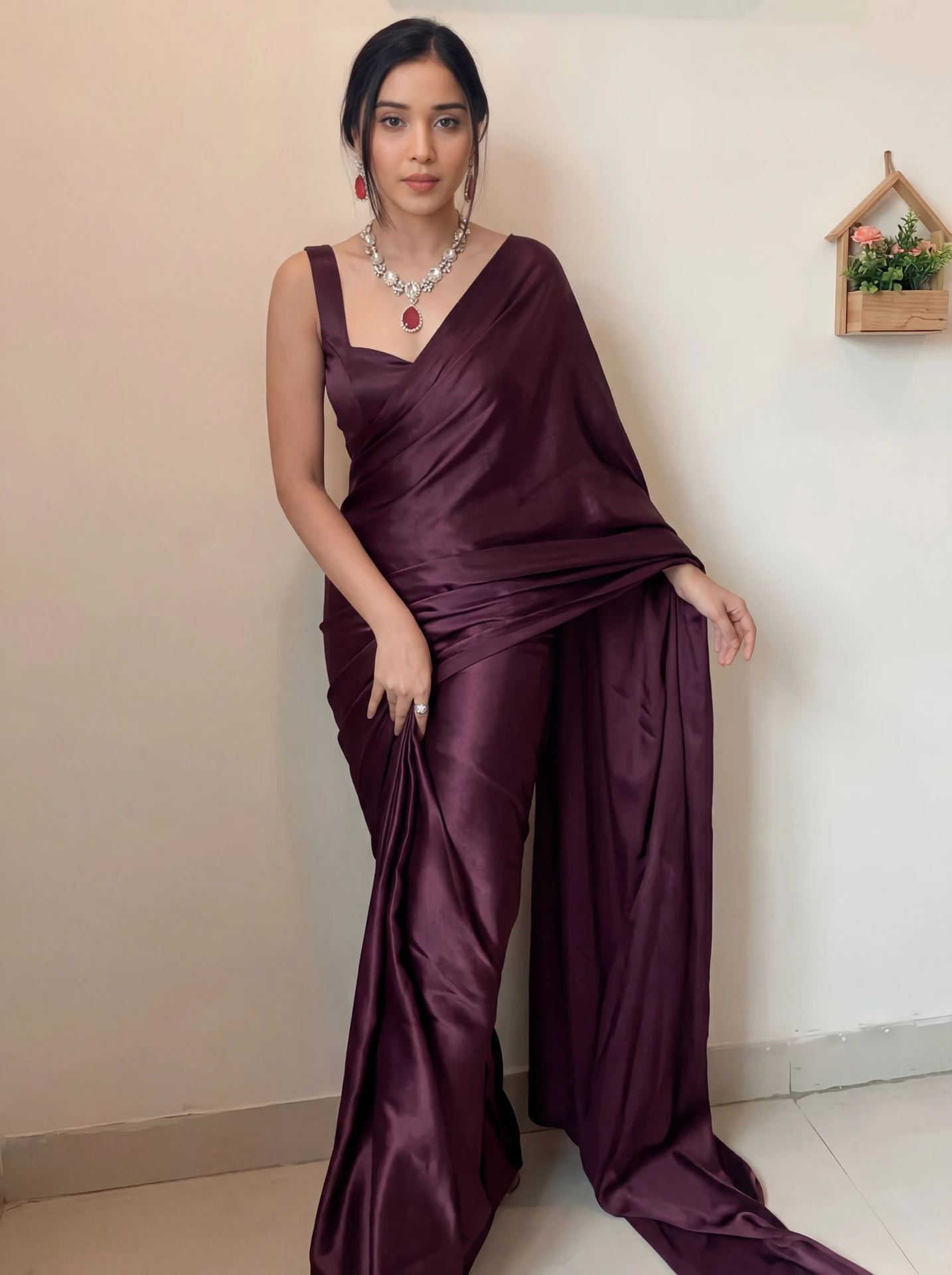 Satin Saree Outfits on Flipkart That Give You That Effortless Elegant Look