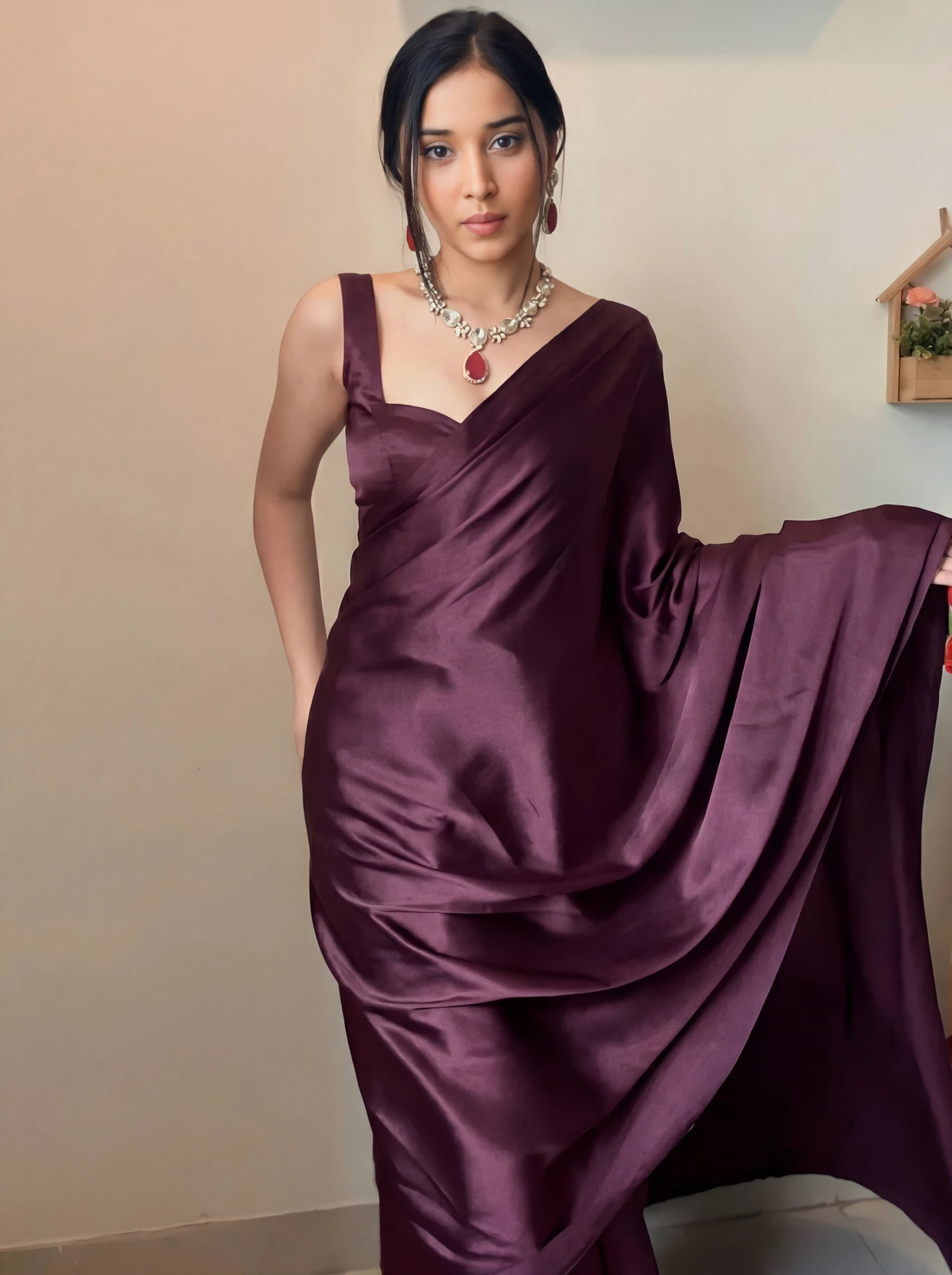 Satin Saree Outfits on Flipkart That Give You That Effortless Elegant Look