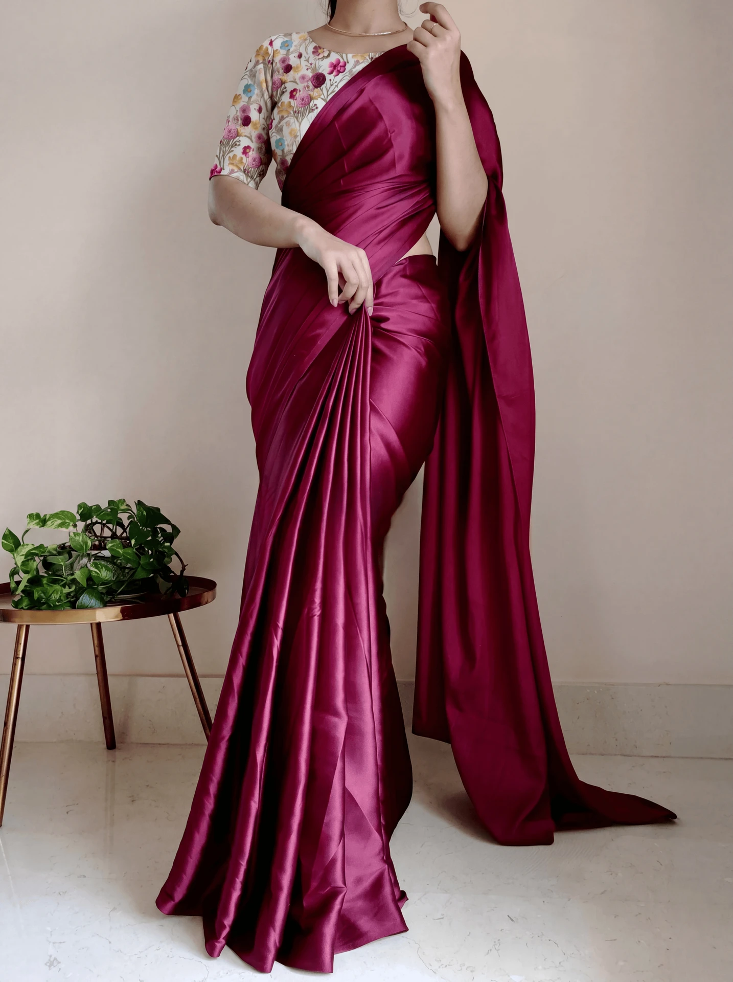 Satin Saree Outfits on Flipkart That Give You That Effortless Elegant Look
