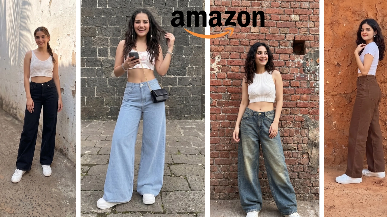 High Waist Wide Leg Denim Outfits on Amazon That Are Honestly Too Good to Skip